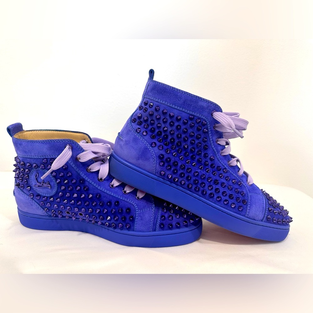 Authentic Christian Louboutin Louis Spikes Flat Sneakers